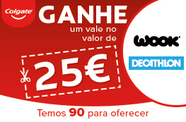 Ganhe um Voucher Decathlon ou Wook no valor de 25€