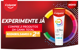 Experimente Já! Compre 2 produtos da gama Total e reembolsamos o valor do 2º.