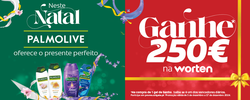 Palmolive oferece o presente perfeito: Ganhe 250€ em voucher Worten